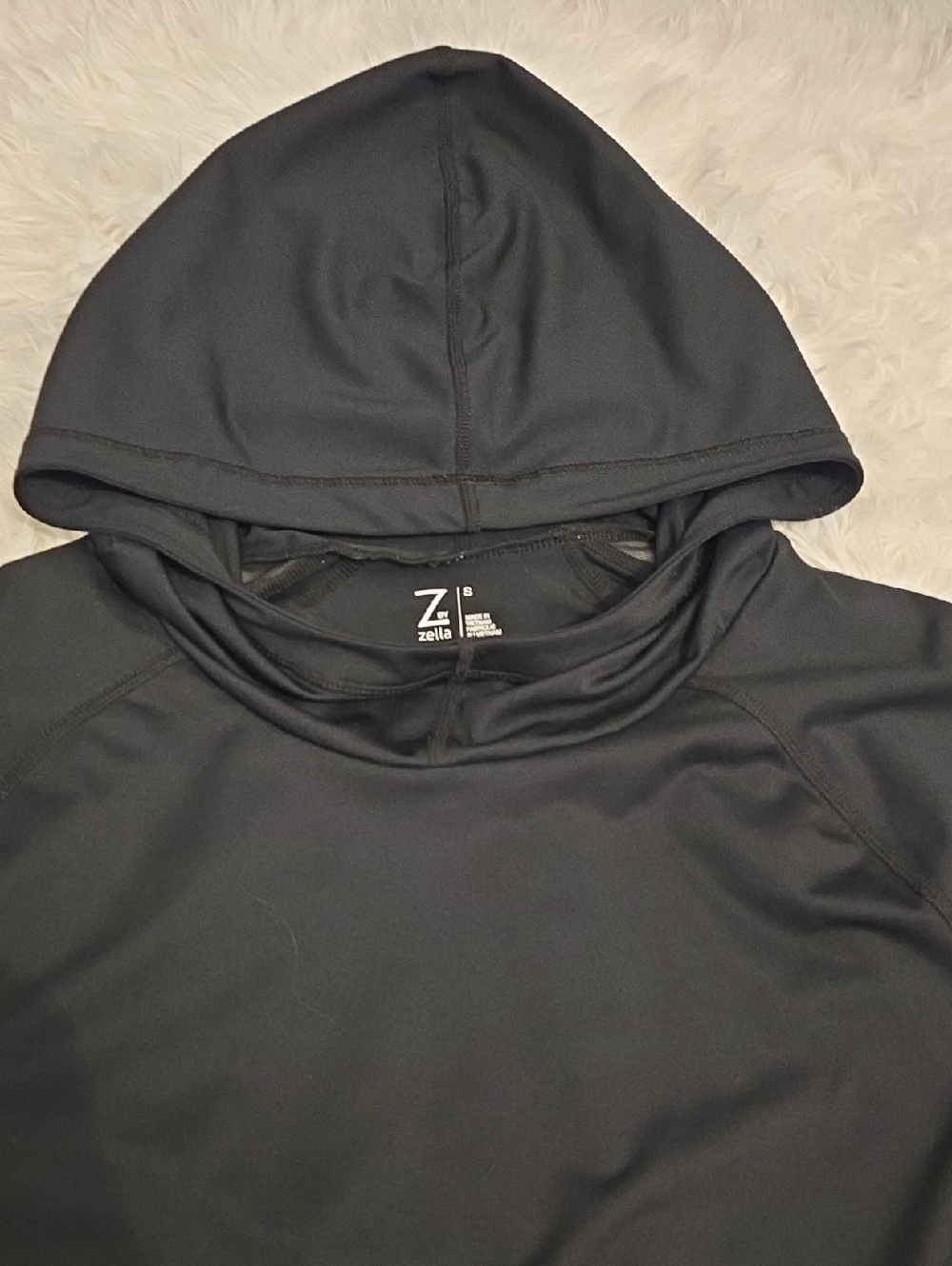 Zella Black Lightweight Active Hooded Pullover Hoodie Size S